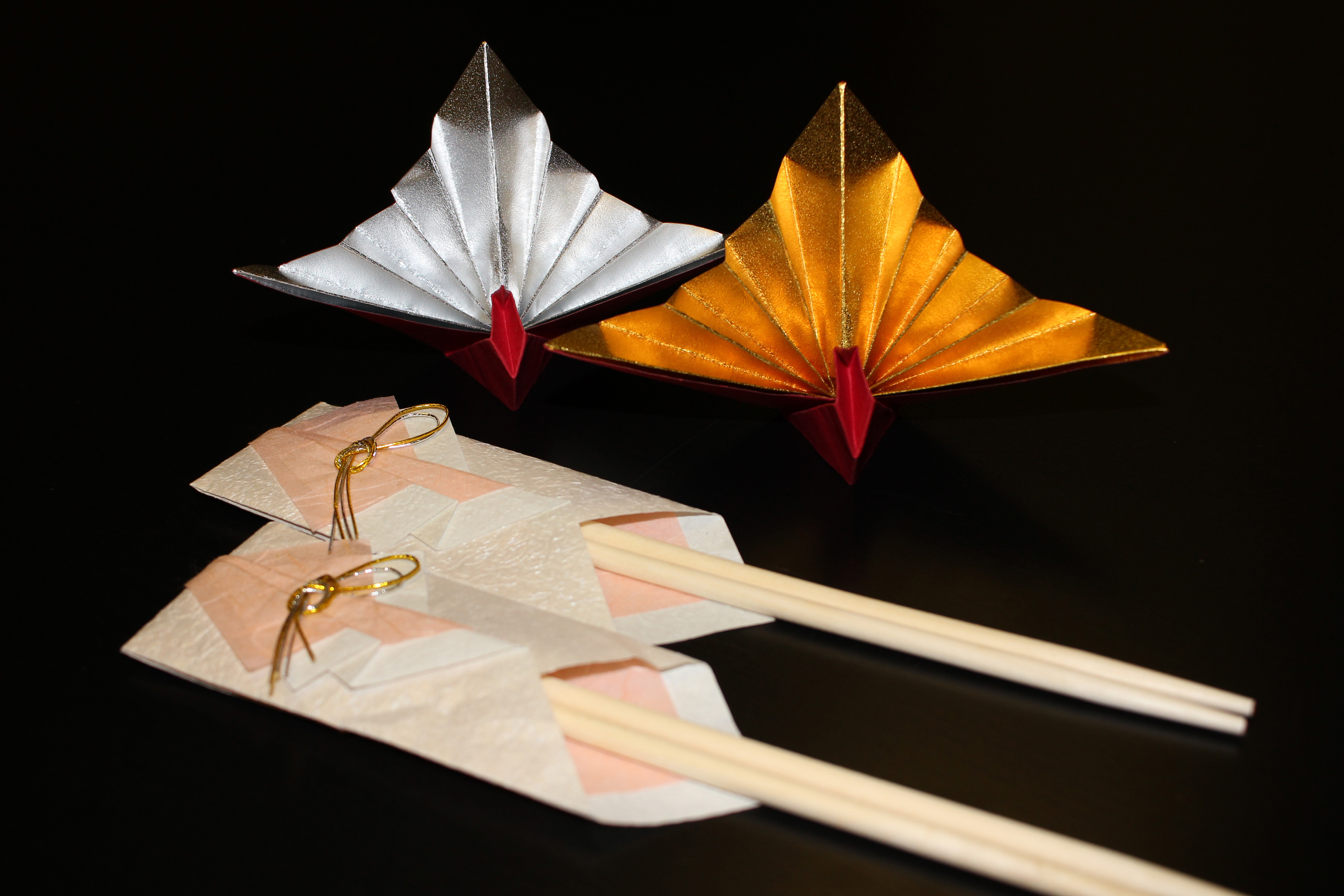 折り紙でお正月準備 手作り 祝い鶴 祝い箸袋 Polzine ポルジン
